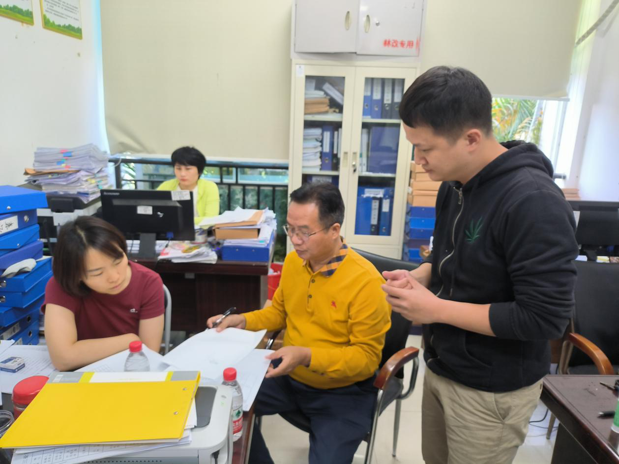 市“创森办”到育才生态区开展督导检查